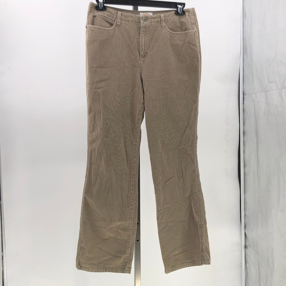 Talbots stretch brown corduroy pants sz 14
